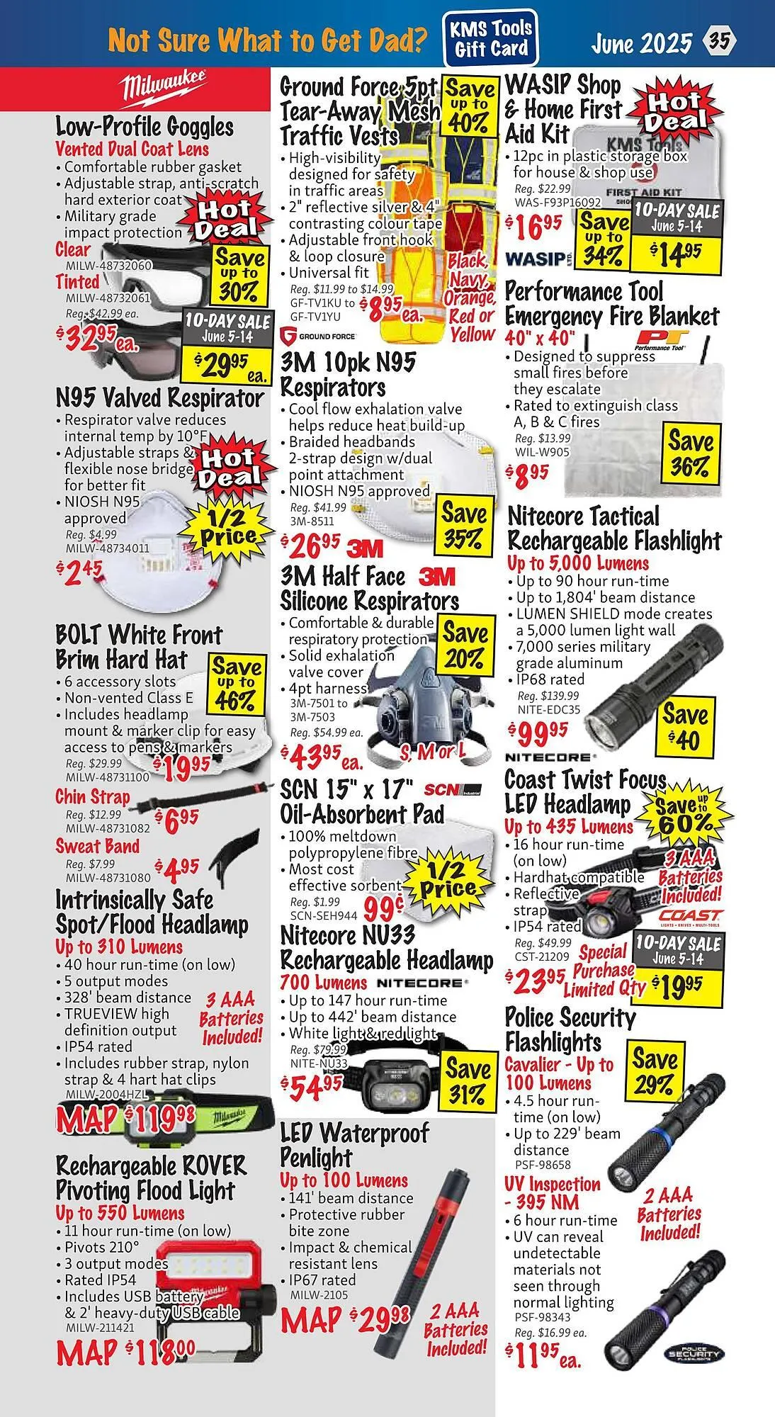 KMS Tools flyer from June 1 to June 30 2025 - flyer page 35