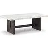 Burkhaus Coffee Table - White/Dark Brown