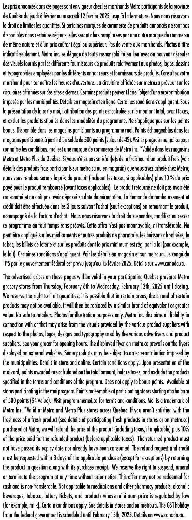 Metro flyer from February 6 to February 12 2025 - flyer page 22