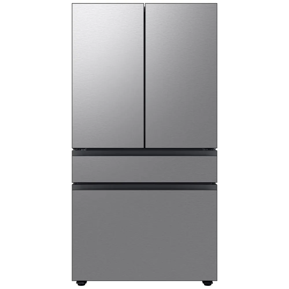 Samsung Bespoke RF29BB8600QLAA French Door Refrigerator, 36 inch Width, ENERGY STAR Certified, 28.8 cu. ft. Capacity, Stainless Steel colour Beverage Center, Dual Ice Maker with Ice Bites, Twin Cooling Plus, Metal Cooling Interior, FlexZone Drawer