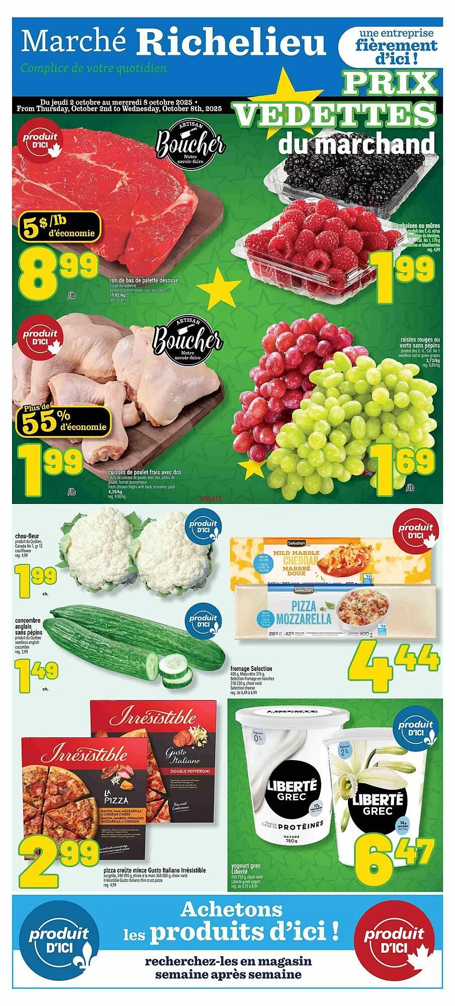 Marché Richelieu flyer from October 2 to October 15 2025 - flyer page 1
