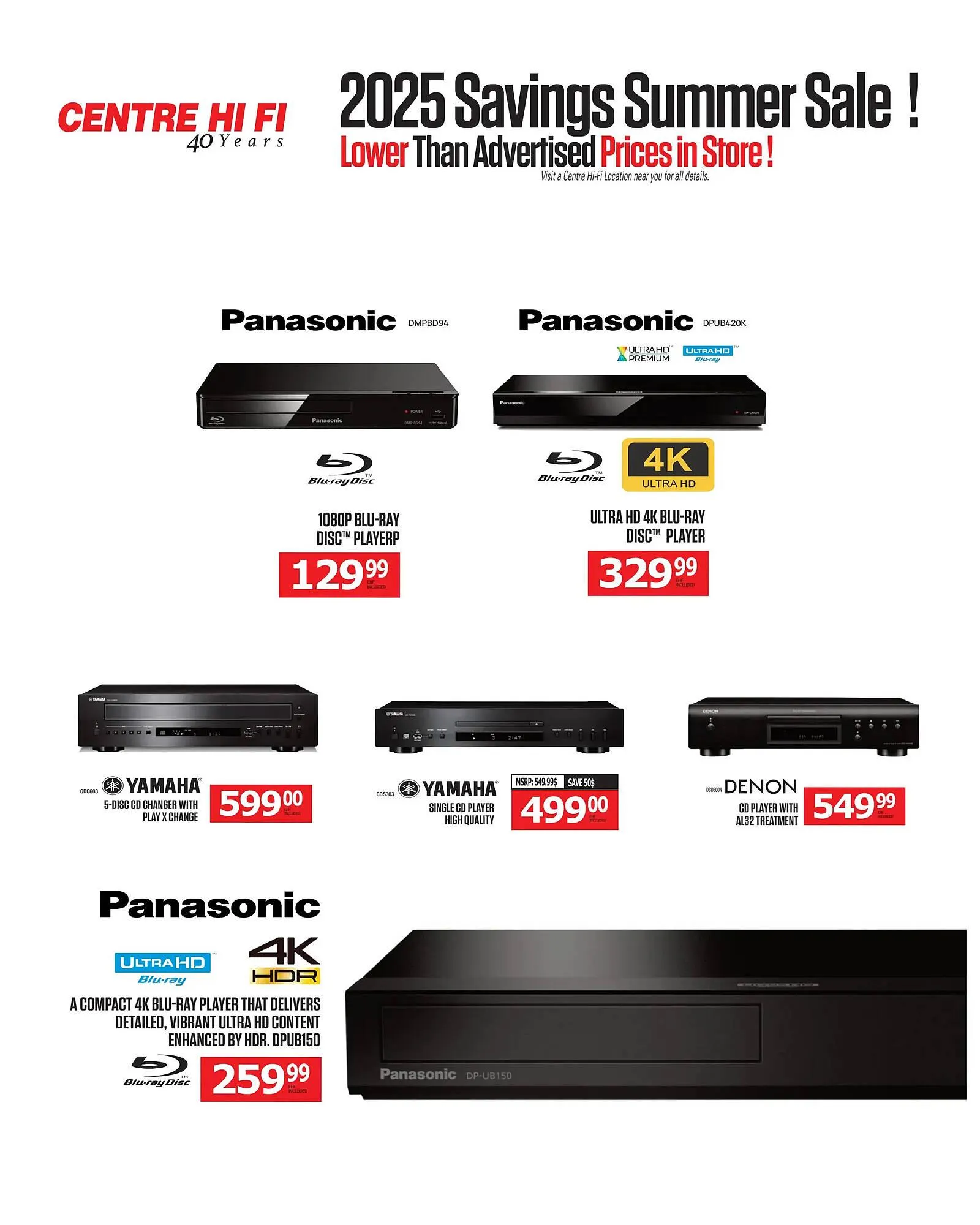 Centre Hi-Fi flyer from July 18 to July 24 2025 - flyer page 37
