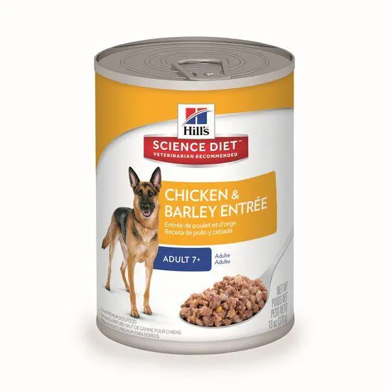 Adult 7+ Chicken & Barley Entrée for Dogs, 370 g