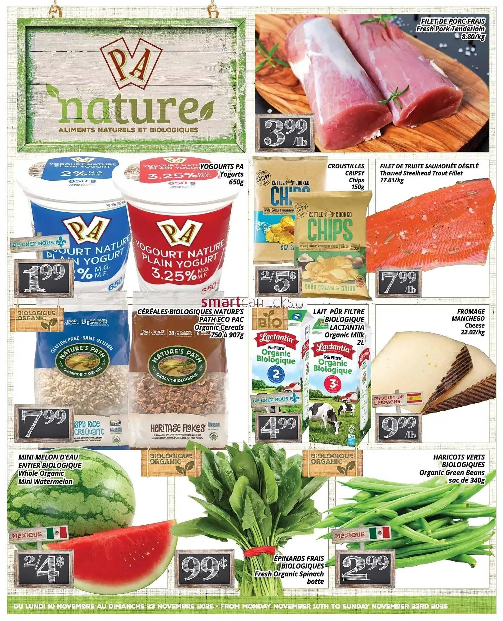 Supermarché PA flyer from November 10 to November 23 2025 - flyer page 1