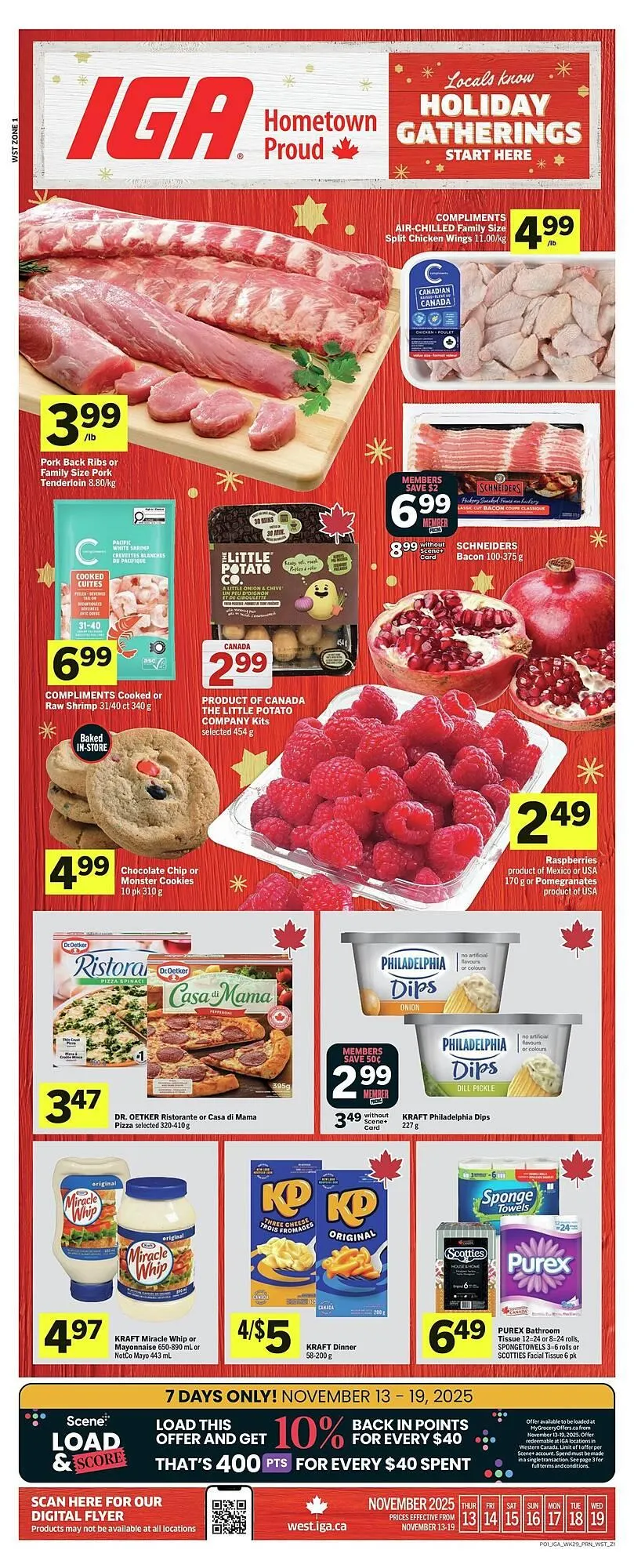 IGA flyer from November 13 to November 27 2025 - flyer page 1