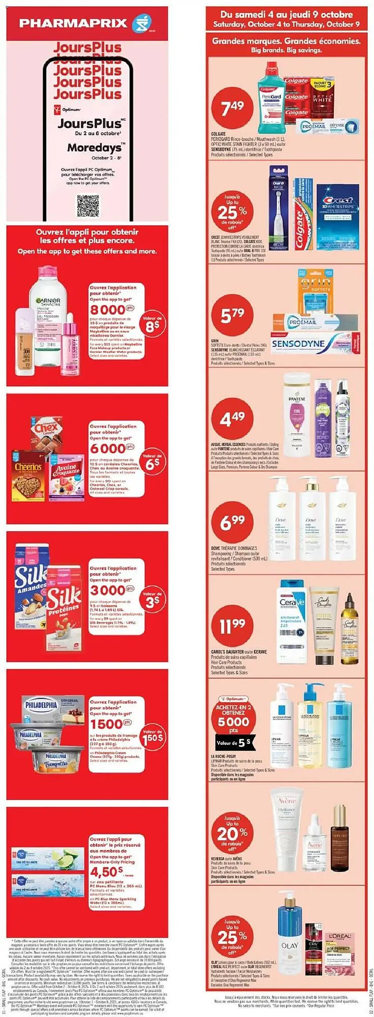 Pharmaprix flyer from October 3 to October 9 2025 - flyer page 1