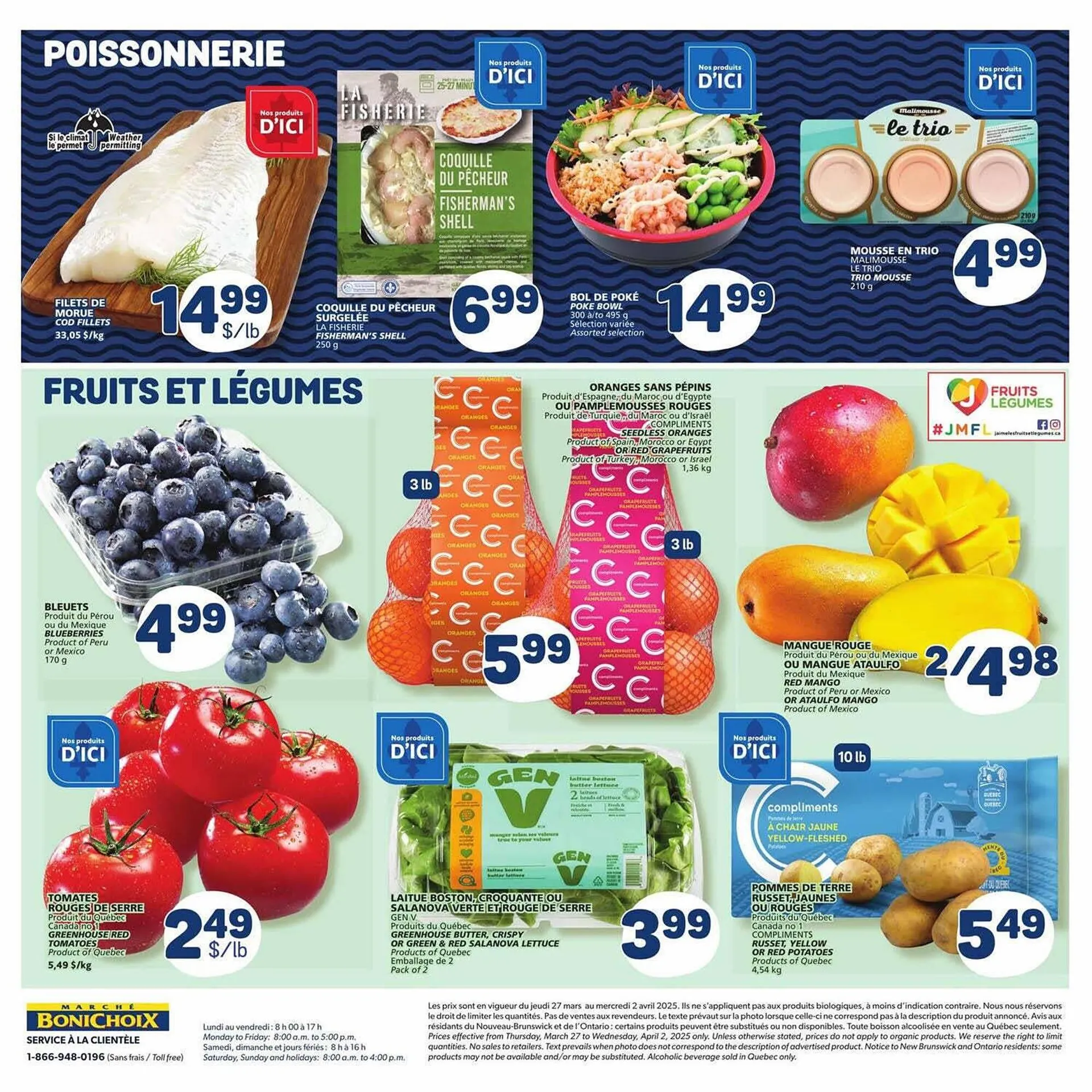 Marché Bonichoix flyer from March 27 to April 10 2025 - flyer page 5