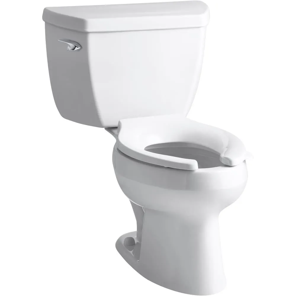 Wellworth Classic 2-piece 1.6 GPF Single Flush Elongated Toilet-Inch White Seat Not Included