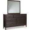 Vanmore Dresser and Mirror - Dark Brown
