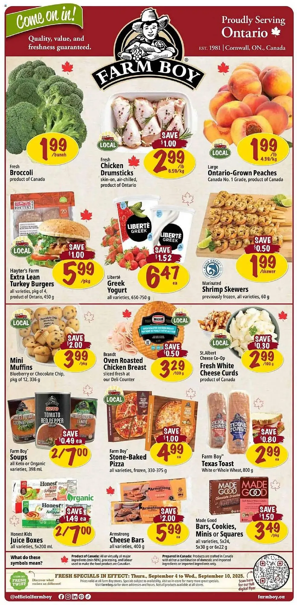 Farm Boy flyer from September 4 to September 11 2025 - flyer page 1