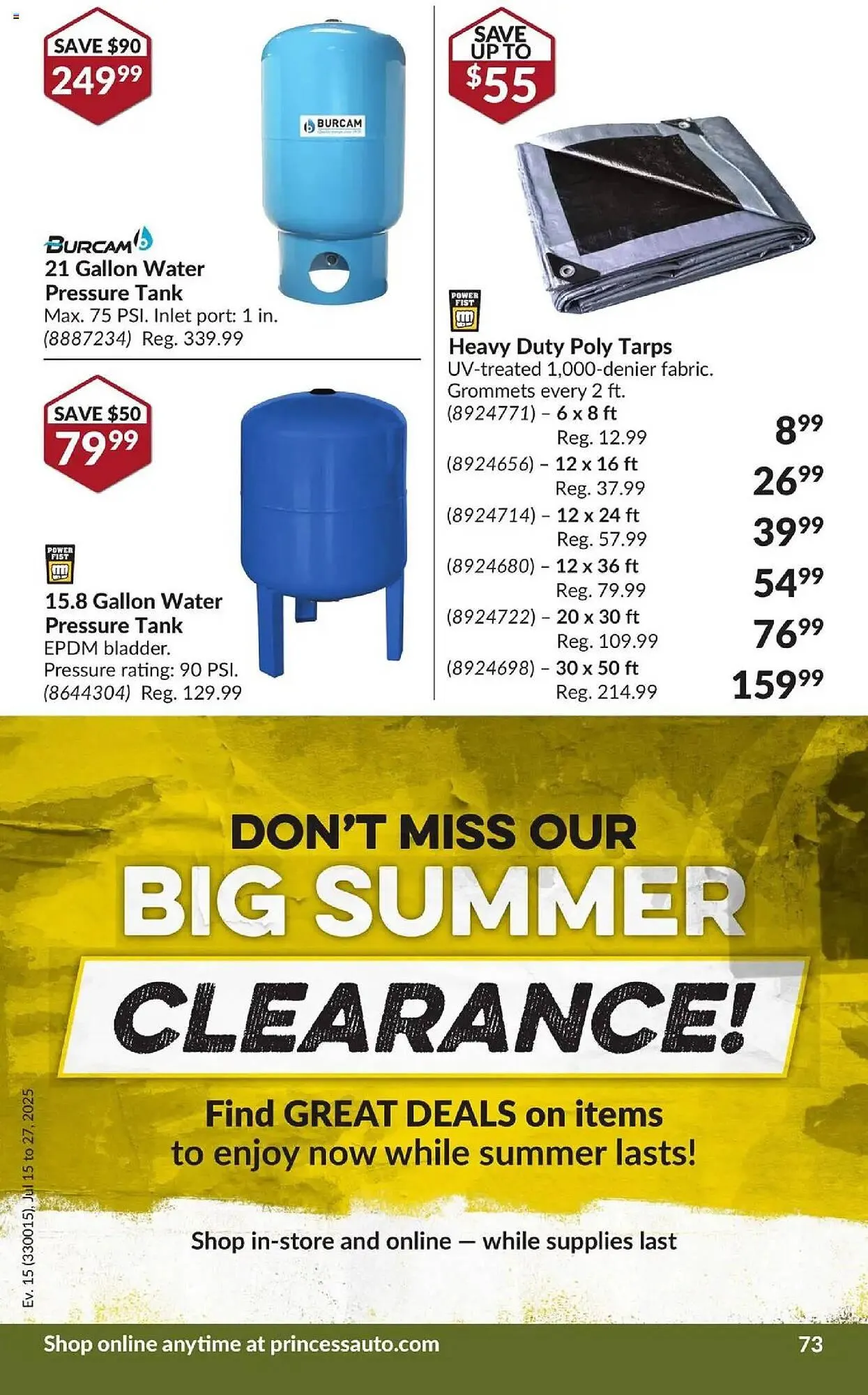 Princess Auto flyer from July 15 to July 27 2025 - flyer page 79