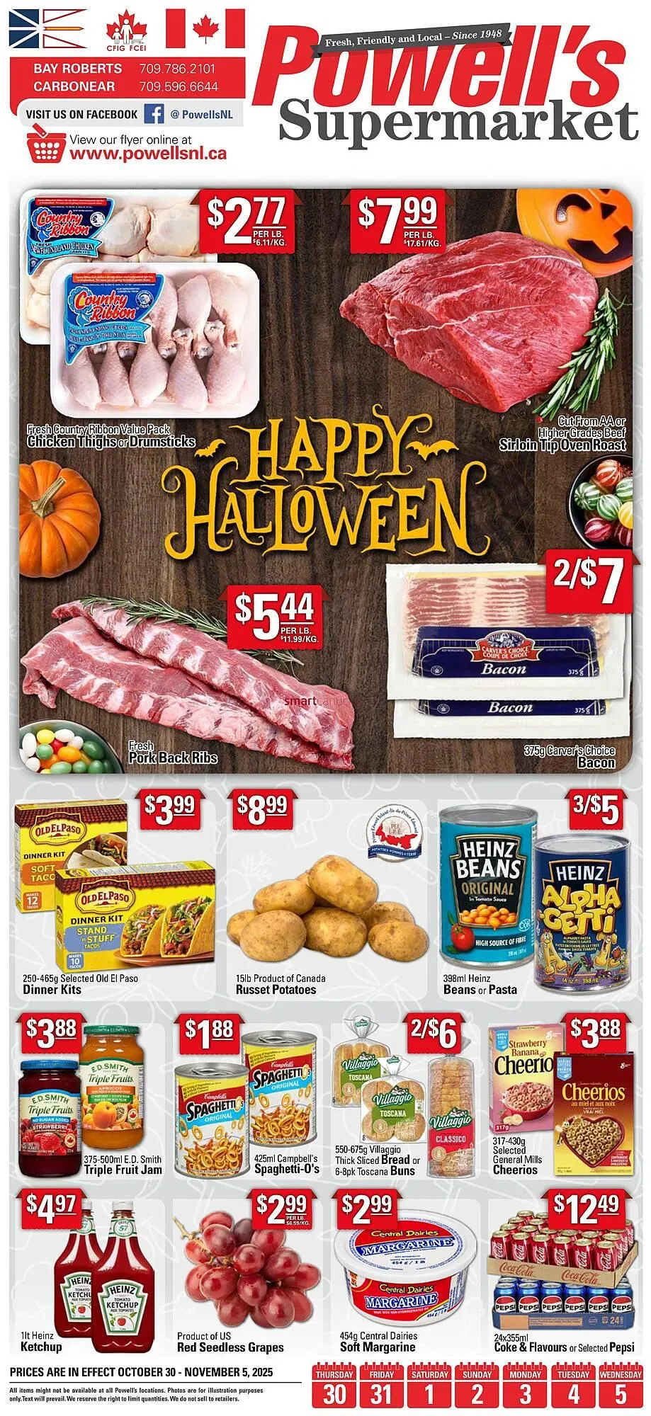 Powells Supermarket flyer - 1