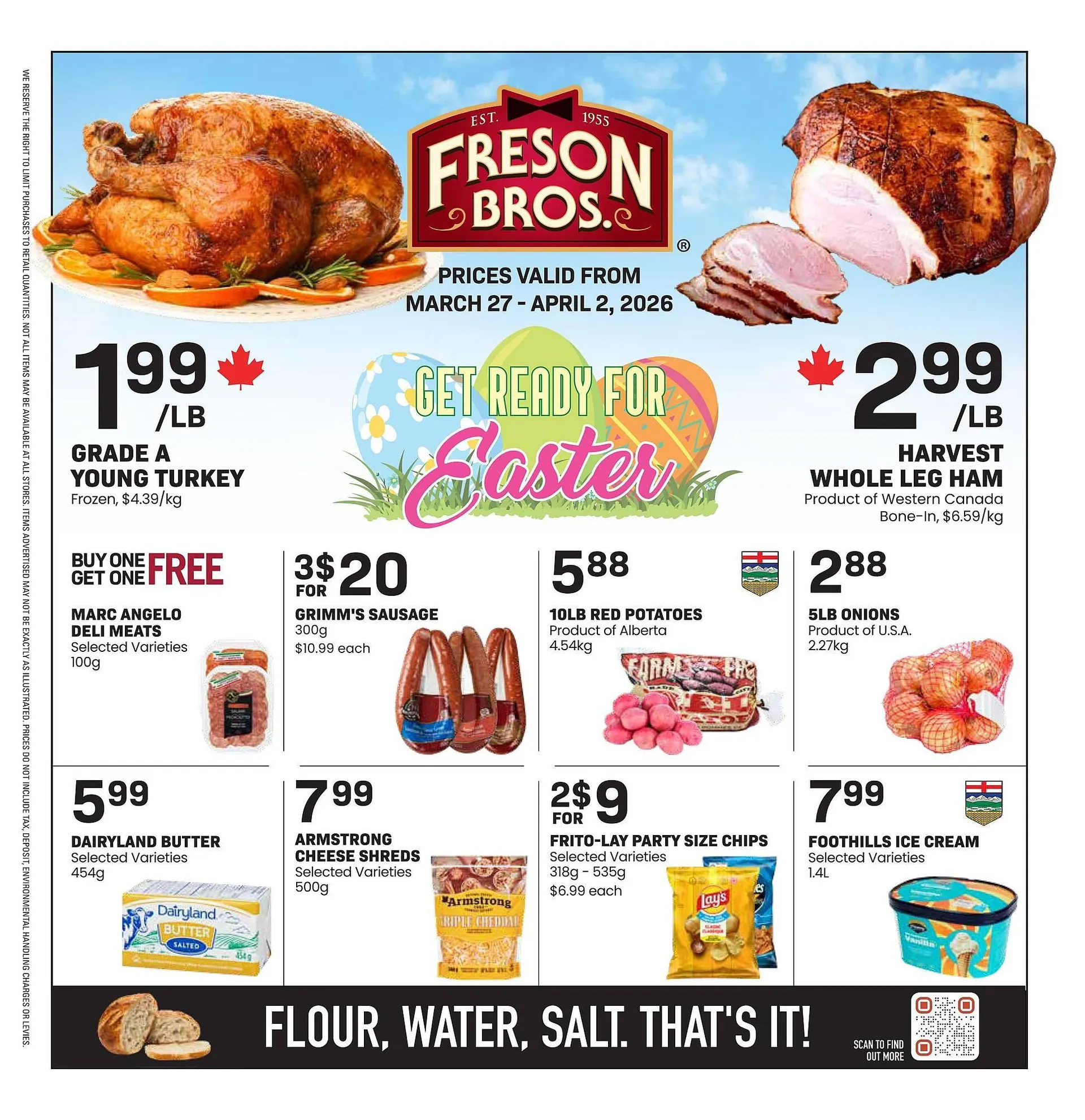 Freson Bros flyer from March 27 to April 2 2026 - flyer page 1