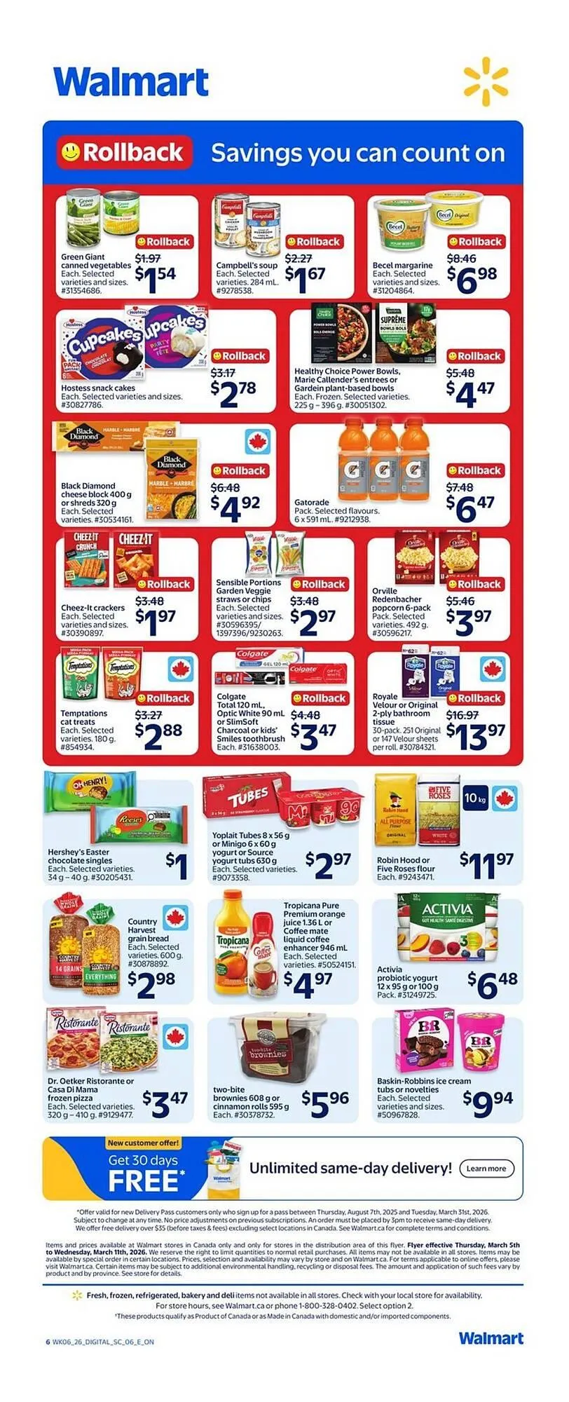 Walmart flyer from March 5 to March 11 2026 - flyer page 2