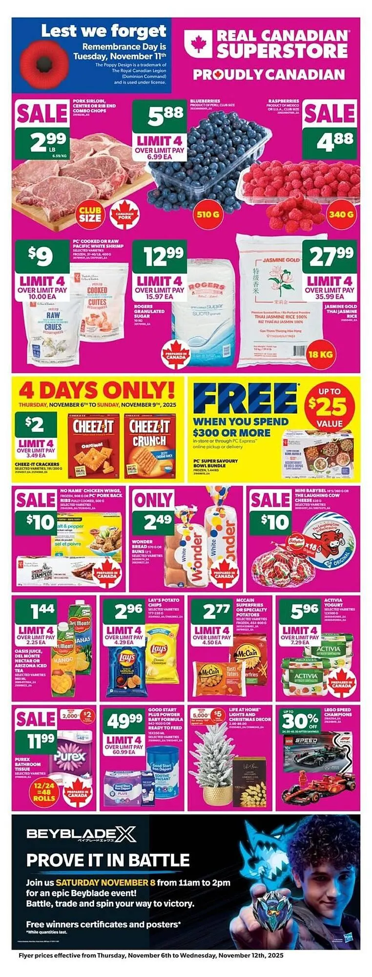 Real Canadian Superstore flyer from November 6 to November 11 2025 - flyer page 1