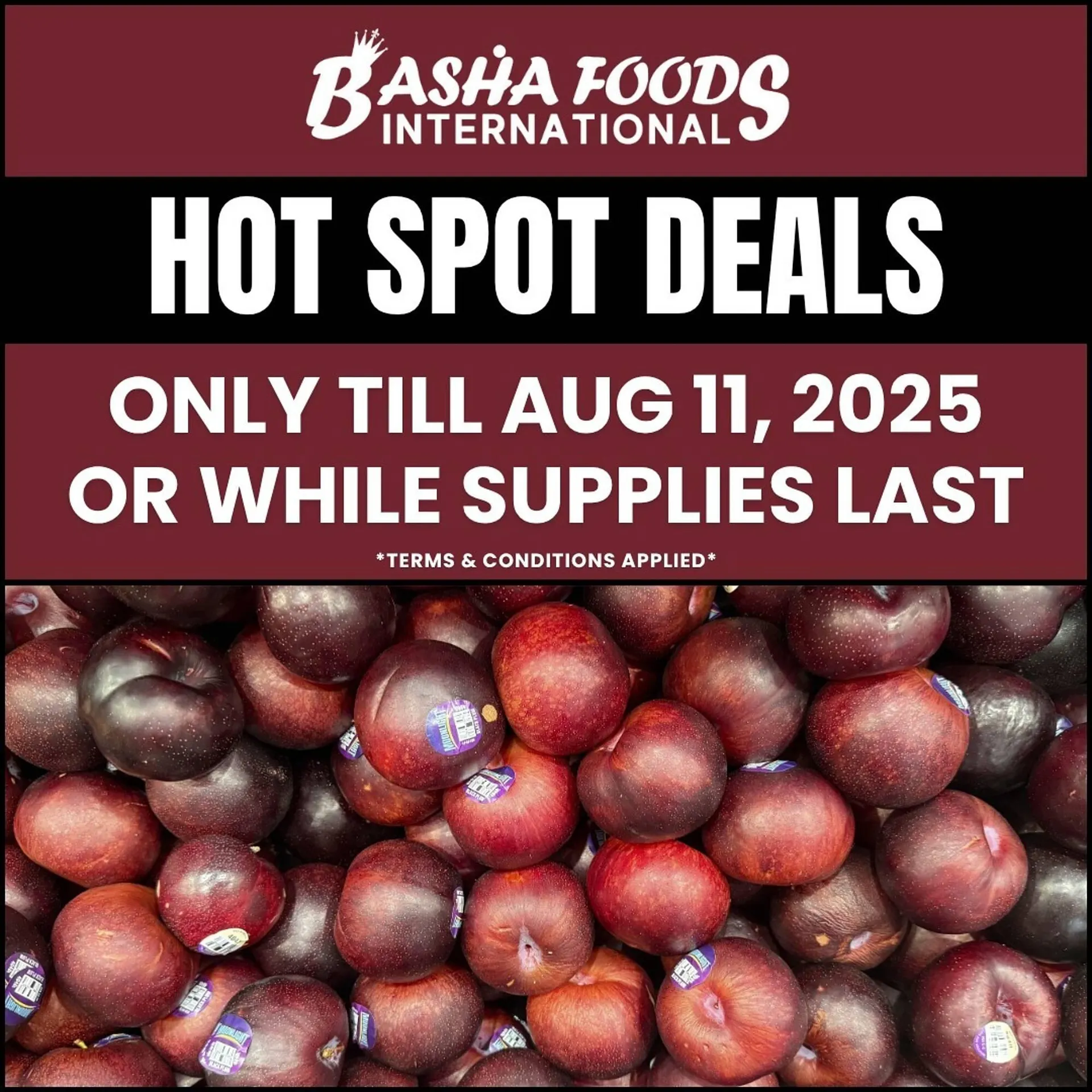 Basha Foods flyer from August 8 to August 11 2025 - flyer page 1