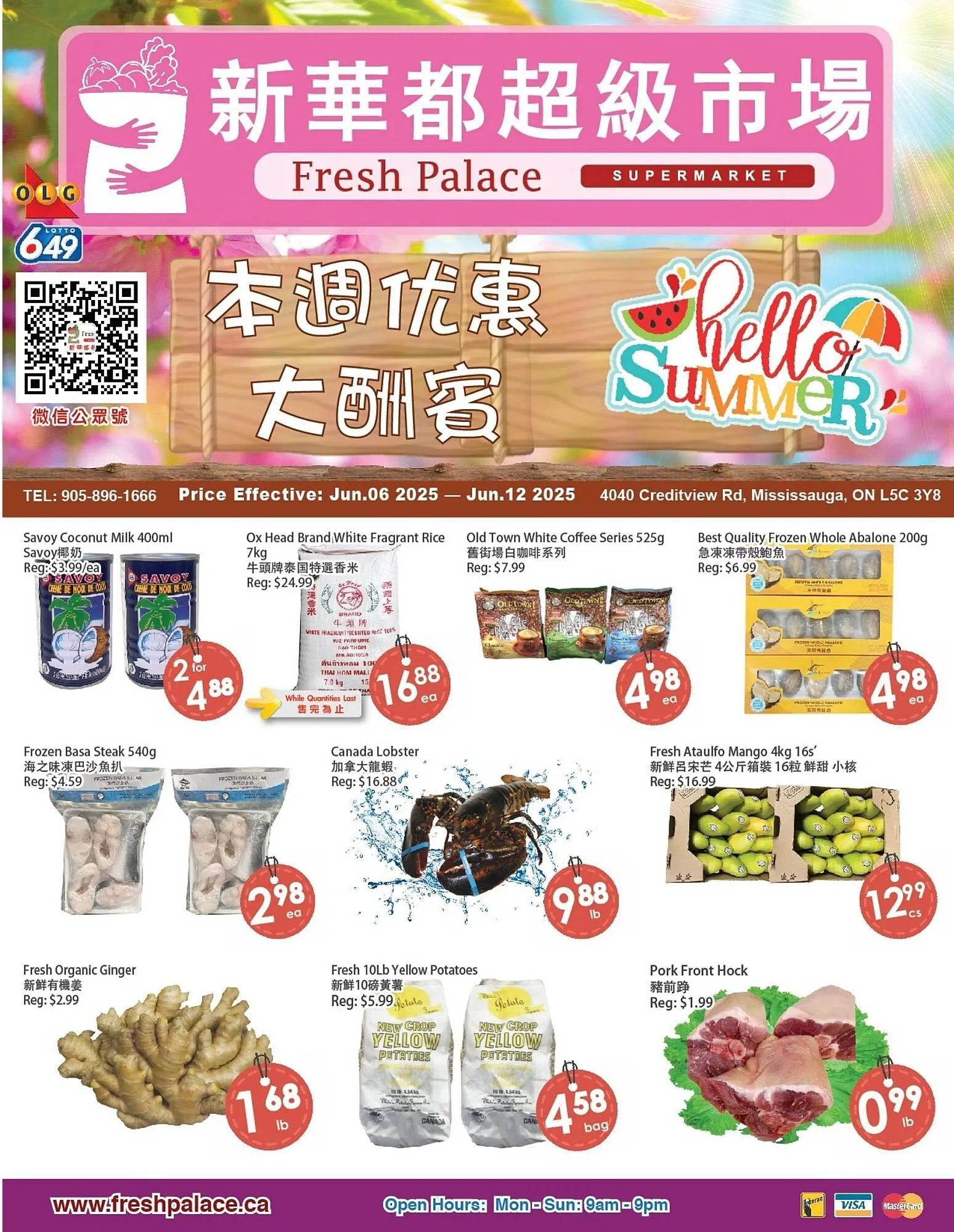 Fresh Palace Supermarket flyer from June 6 to June 12 2025 - flyer page 1