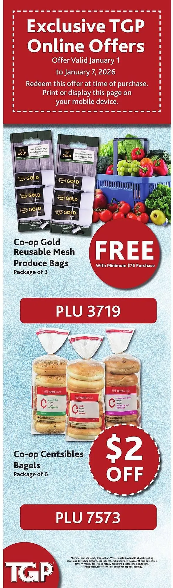 TGP The Grocery People flyer from January 1 to January 7 2026 - flyer page 7