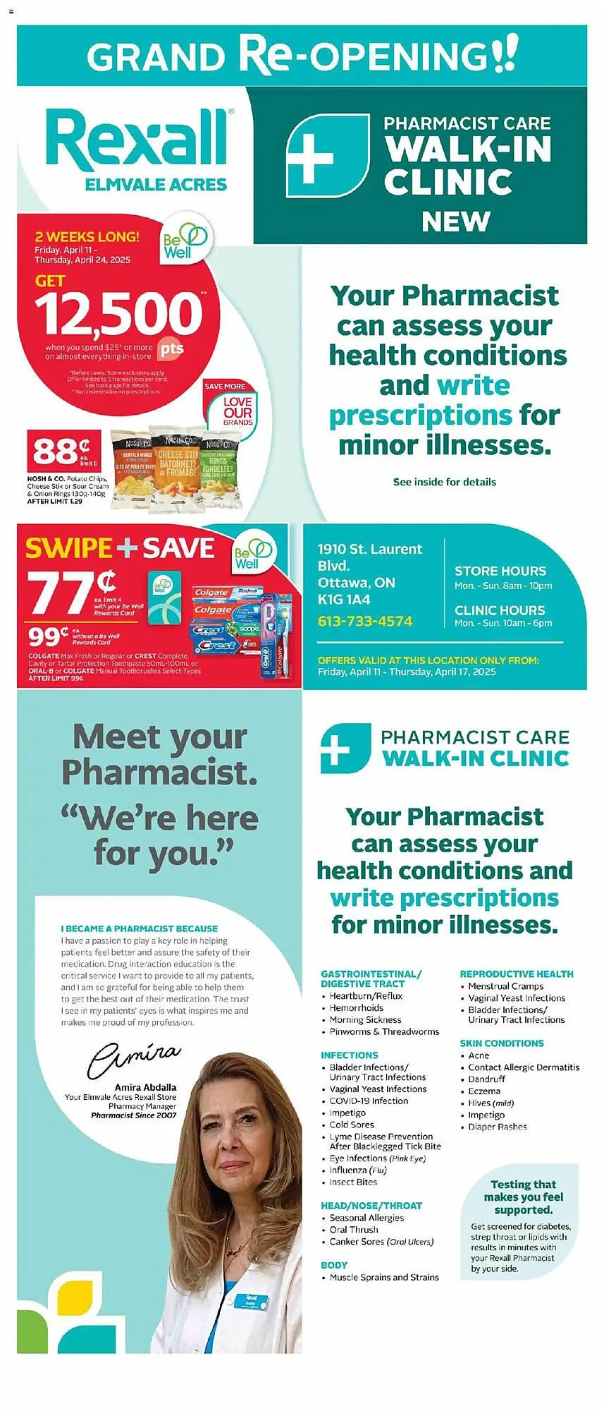 Rexall flyer from April 11 to April 17 2025 - flyer page 1