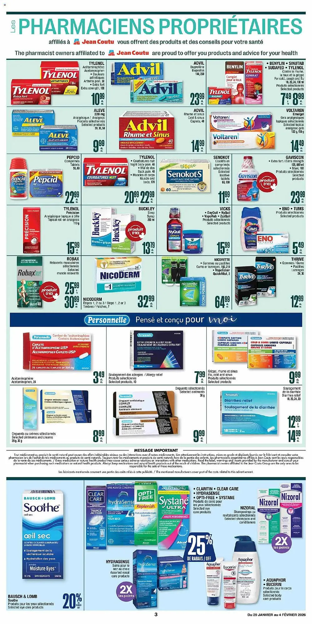 Jean Coutu flyer from January 29 to February 5 2026 - flyer page 3