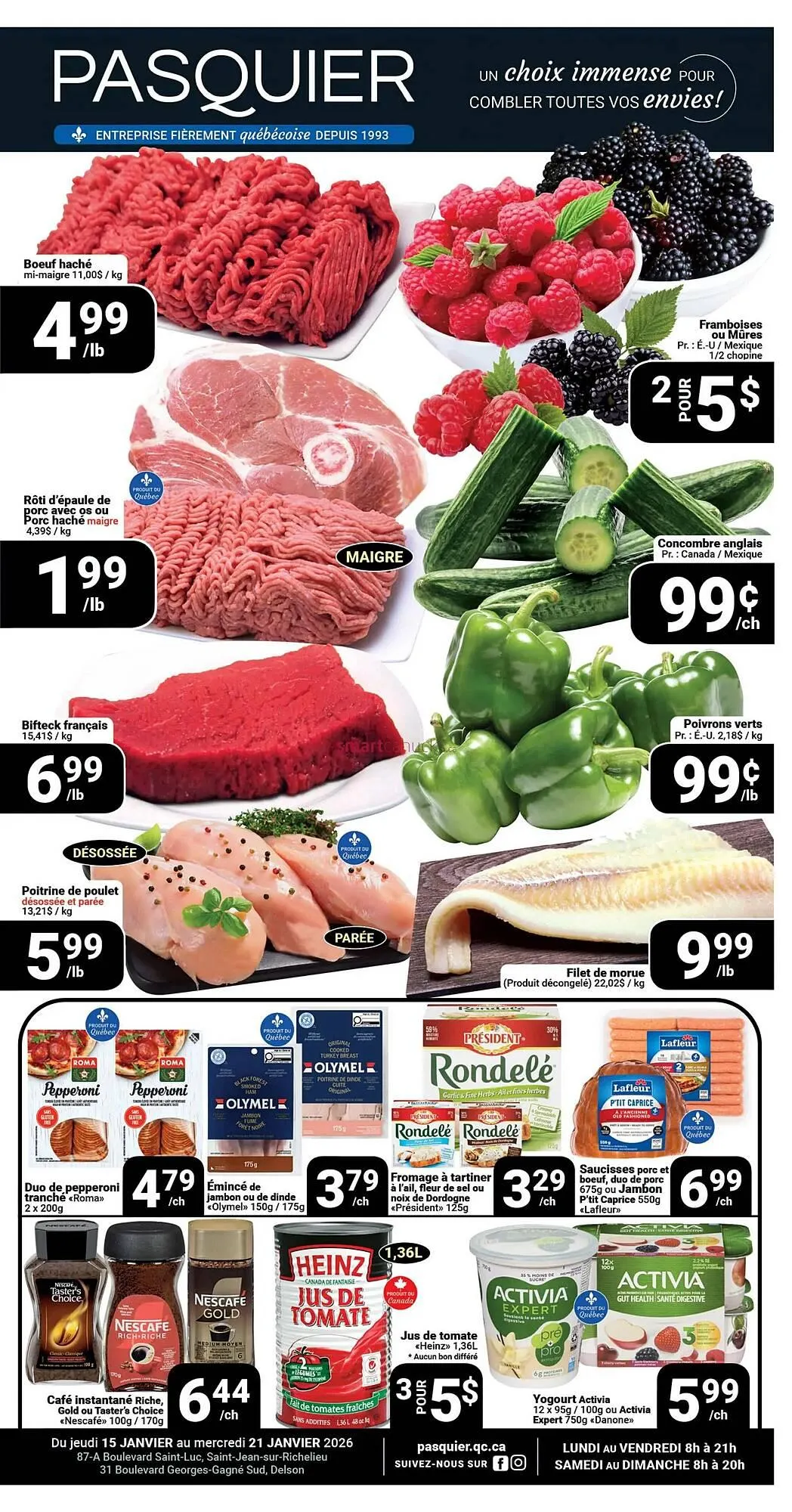 Pasquier flyer from January 15 to January 21 2026 - flyer page 1
