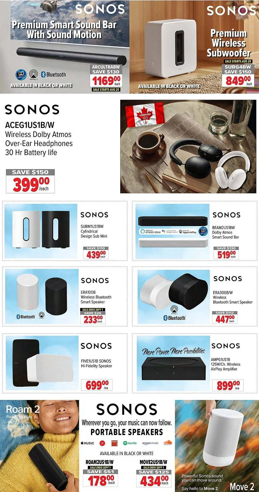 2001 Audio Video flyer from August 28 to September 25 2025 - flyer page 6