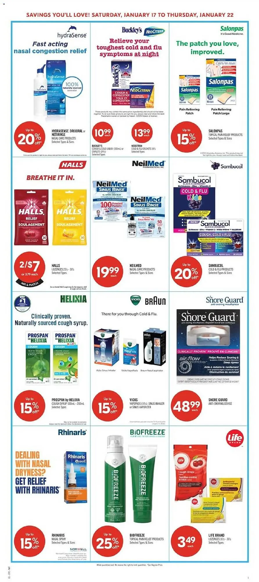 Shoppers Drug Mart flyer from January 16 to January 23 2026 - flyer page 10