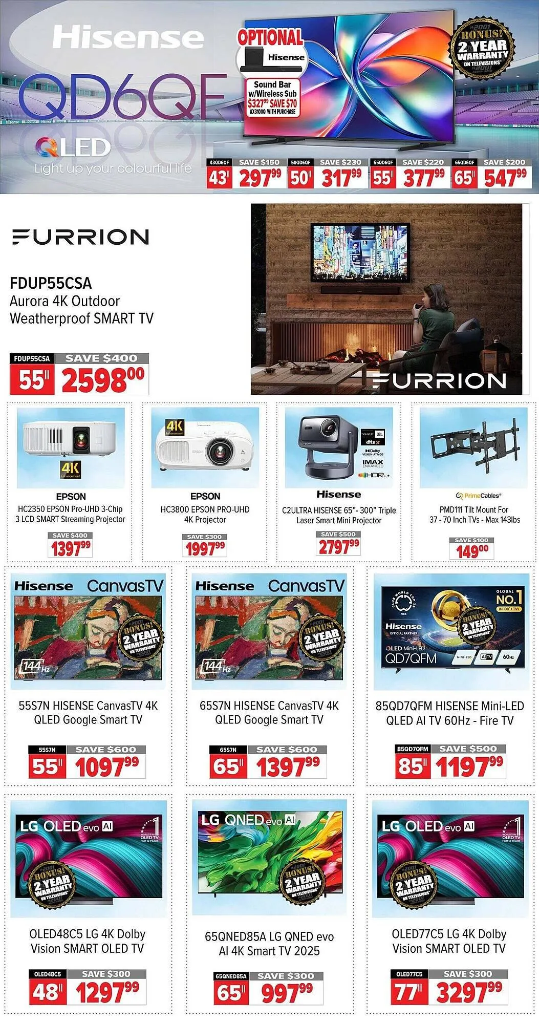 2001 Audio Video flyer from October 10 to October 23 2025 - flyer page 2