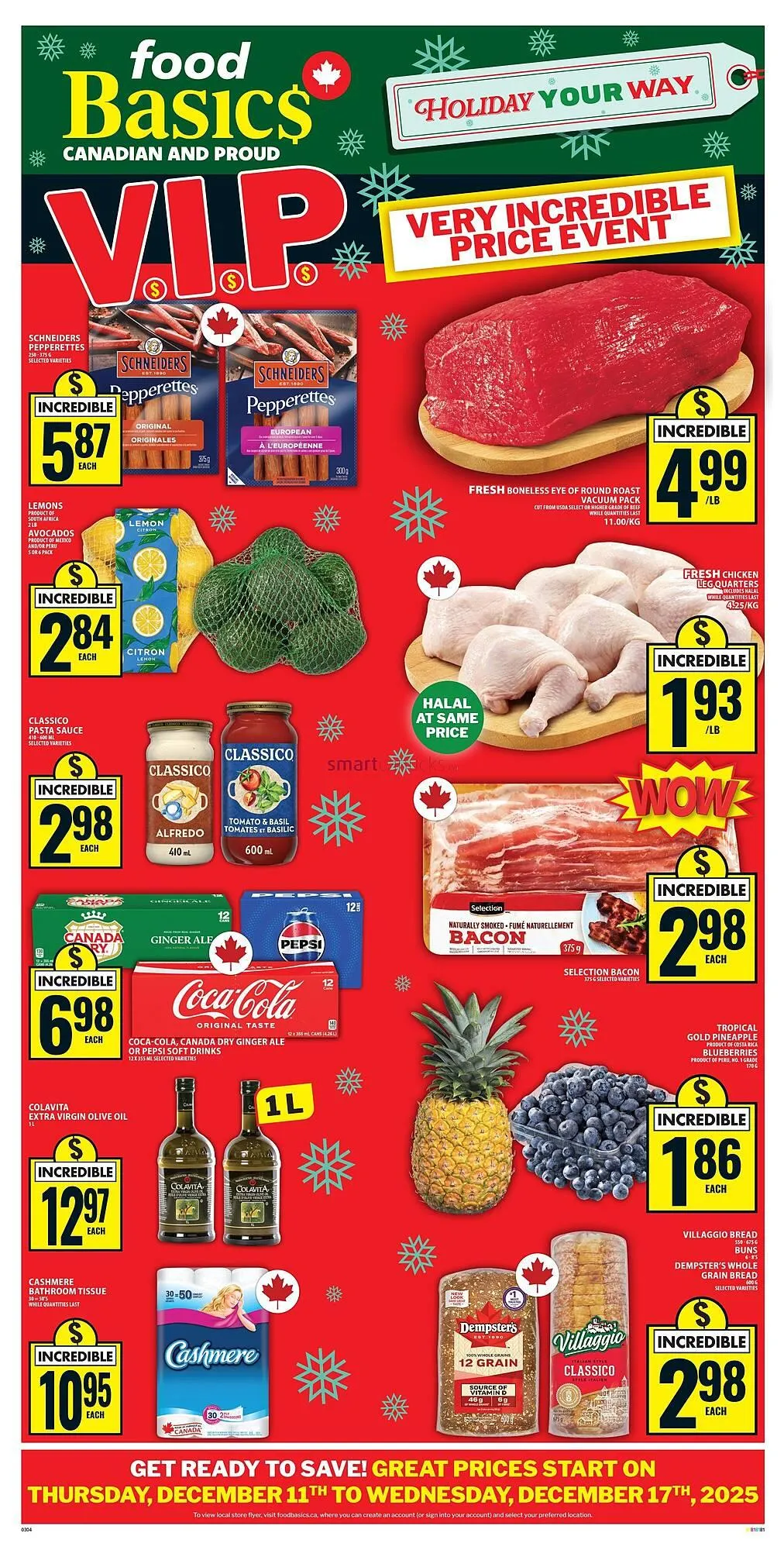 Food Basics flyer from December 11 to December 17 2025 - flyer page 1