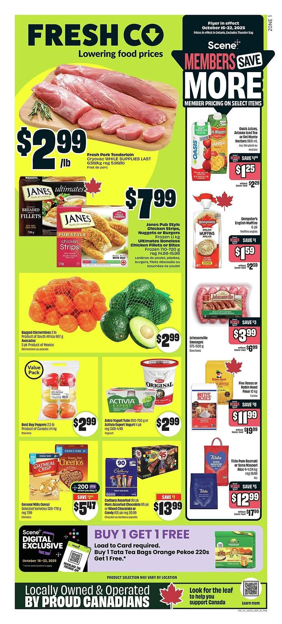 FreshCo flyer from October 16 to November 6 2025 - flyer page 1