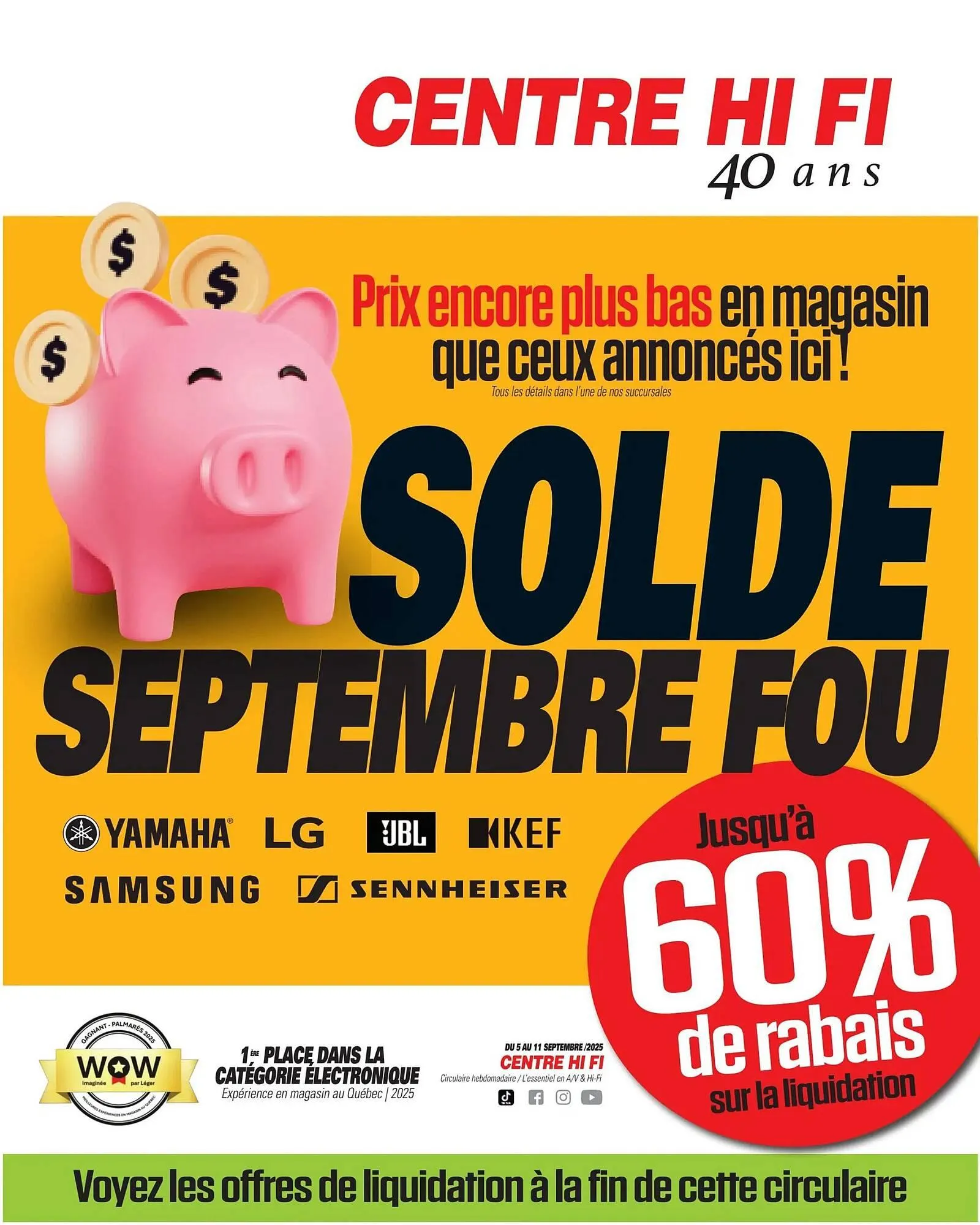 Centre Hi-Fi flyer from September 5 to September 11 2025 - flyer page 1