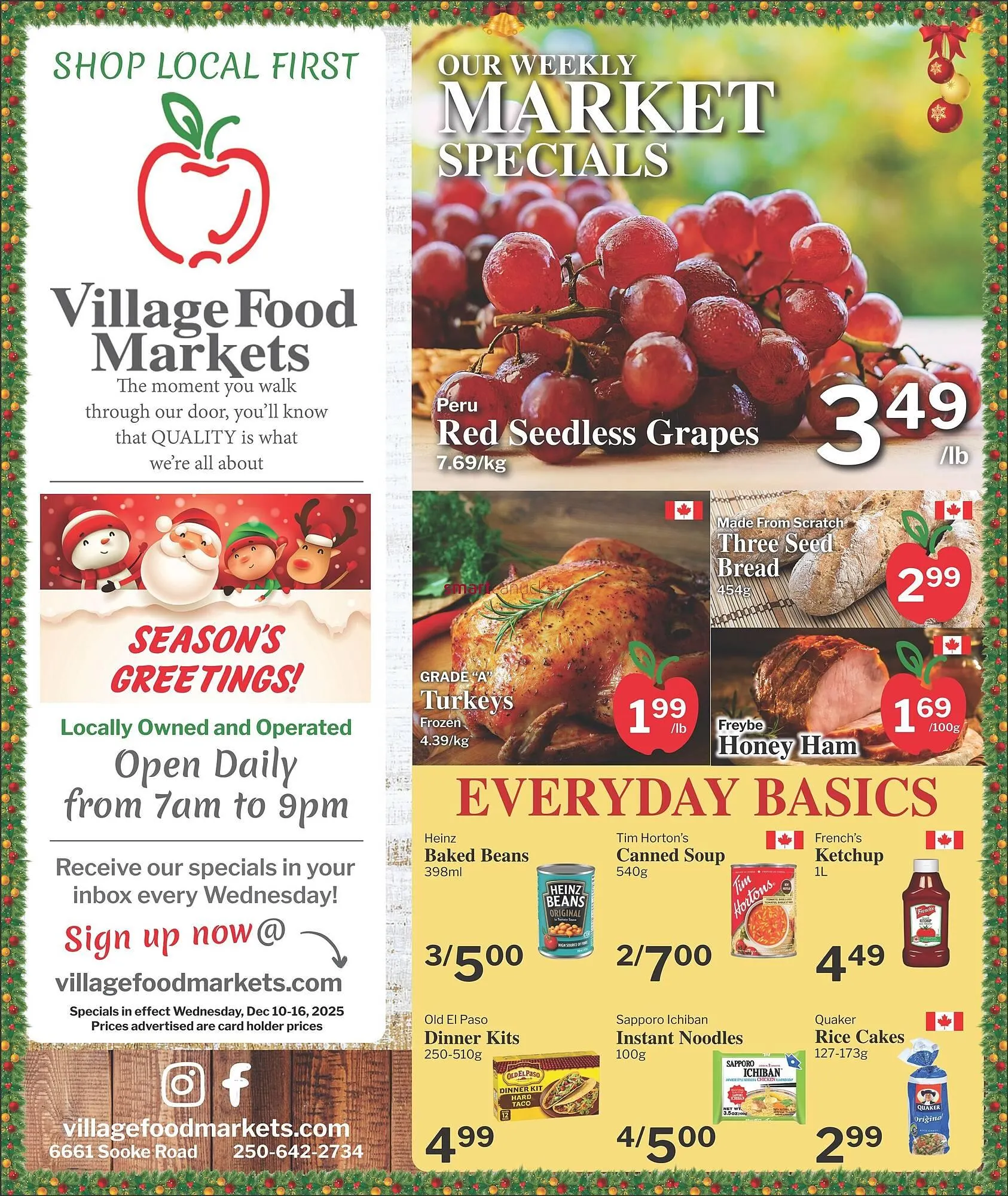 Village Food Markets flyer from December 11 to December 17 2025 - flyer page 1
