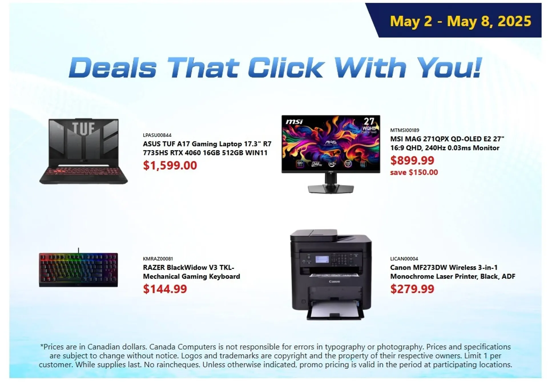 Canada Computers flyer - 1