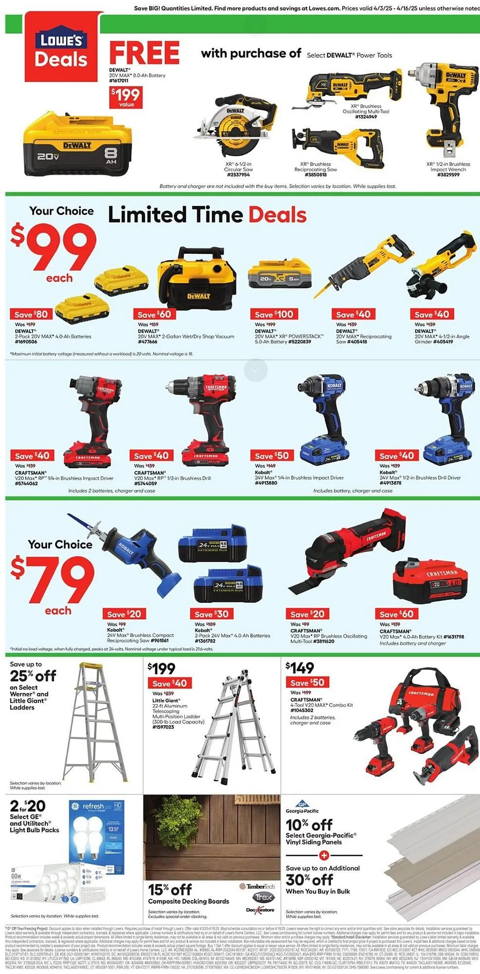 Lowe's flyer from April 3 to April 16 2025 - flyer page 4