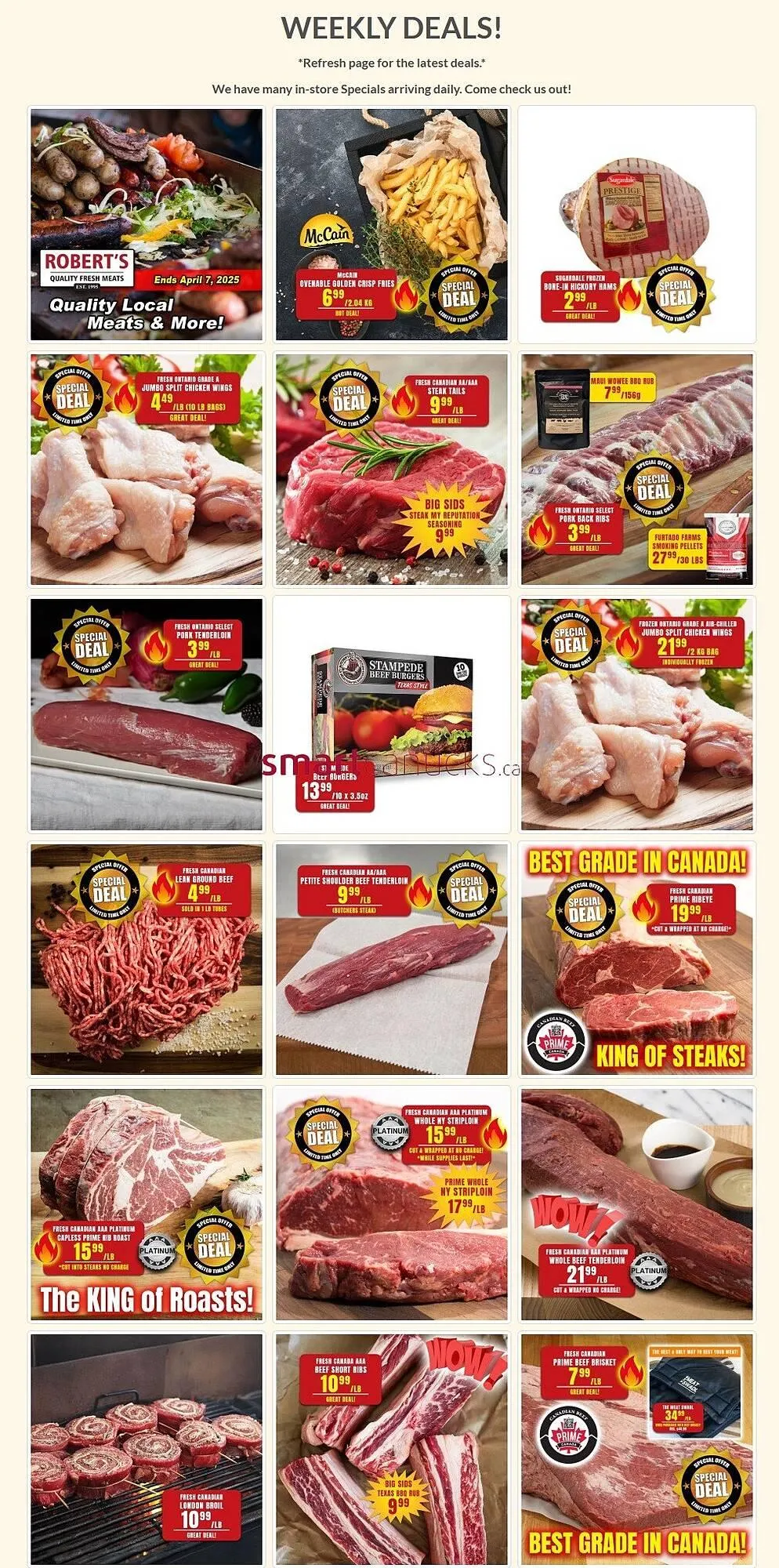 Roberts Fresh and Boxed Meats flyer - 1
