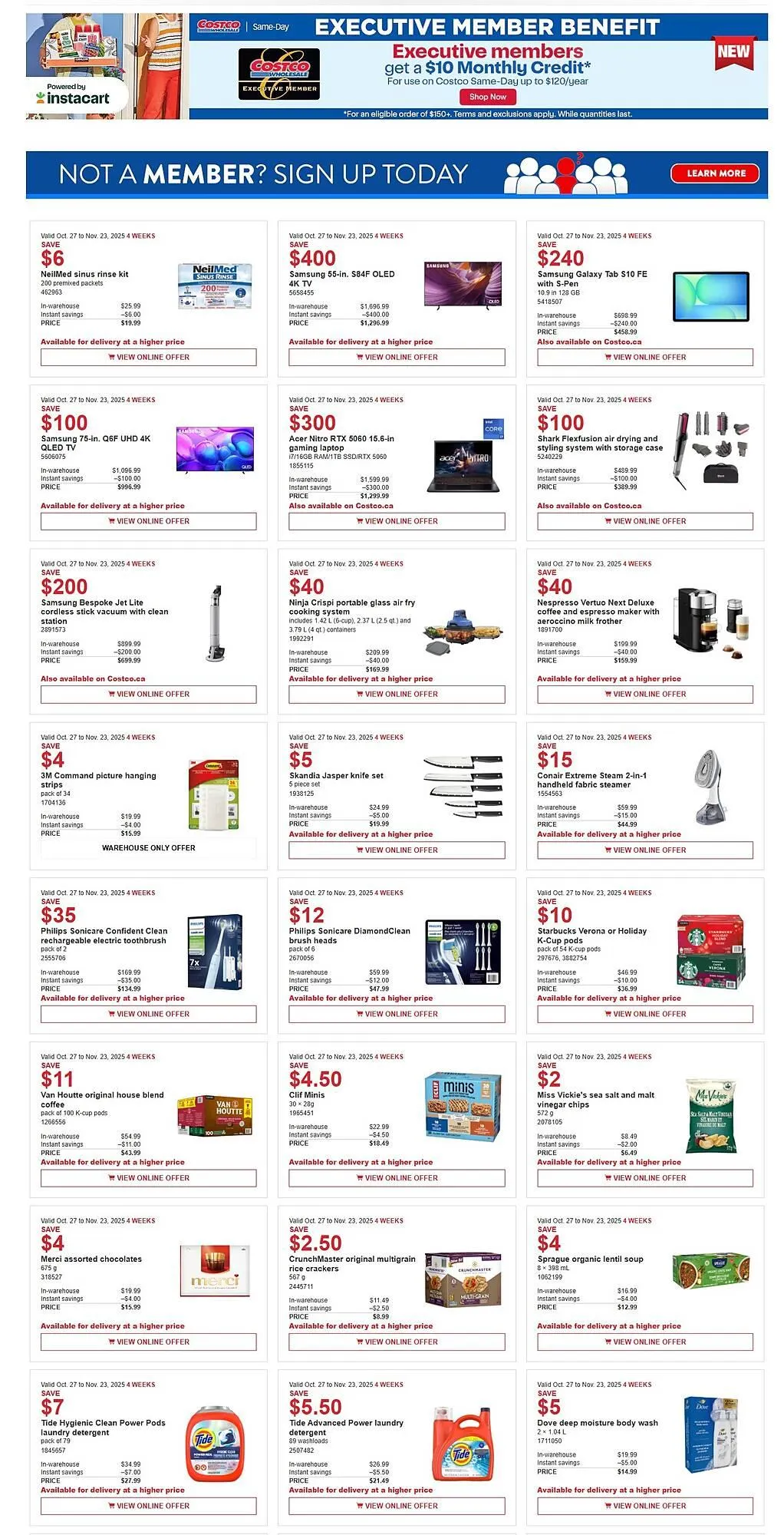 Costco flyer from November 12 to November 18 2025 - flyer page 1