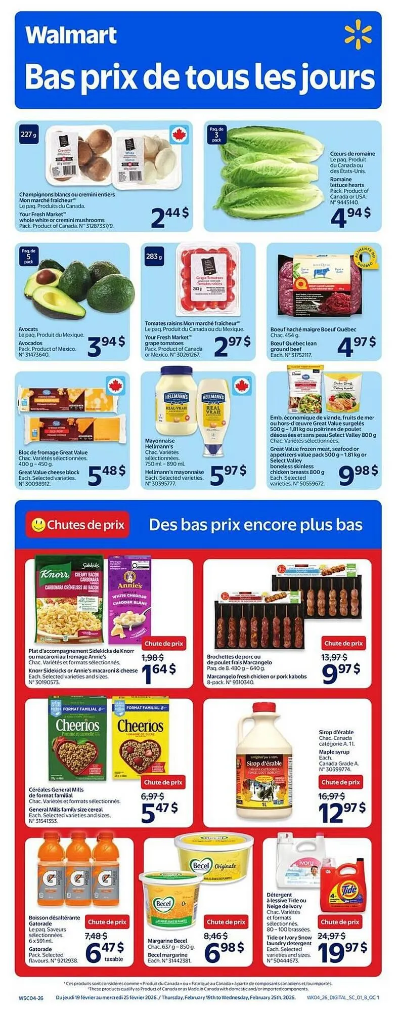 Walmart flyer from February 19 to February 25 2026 - flyer page 1