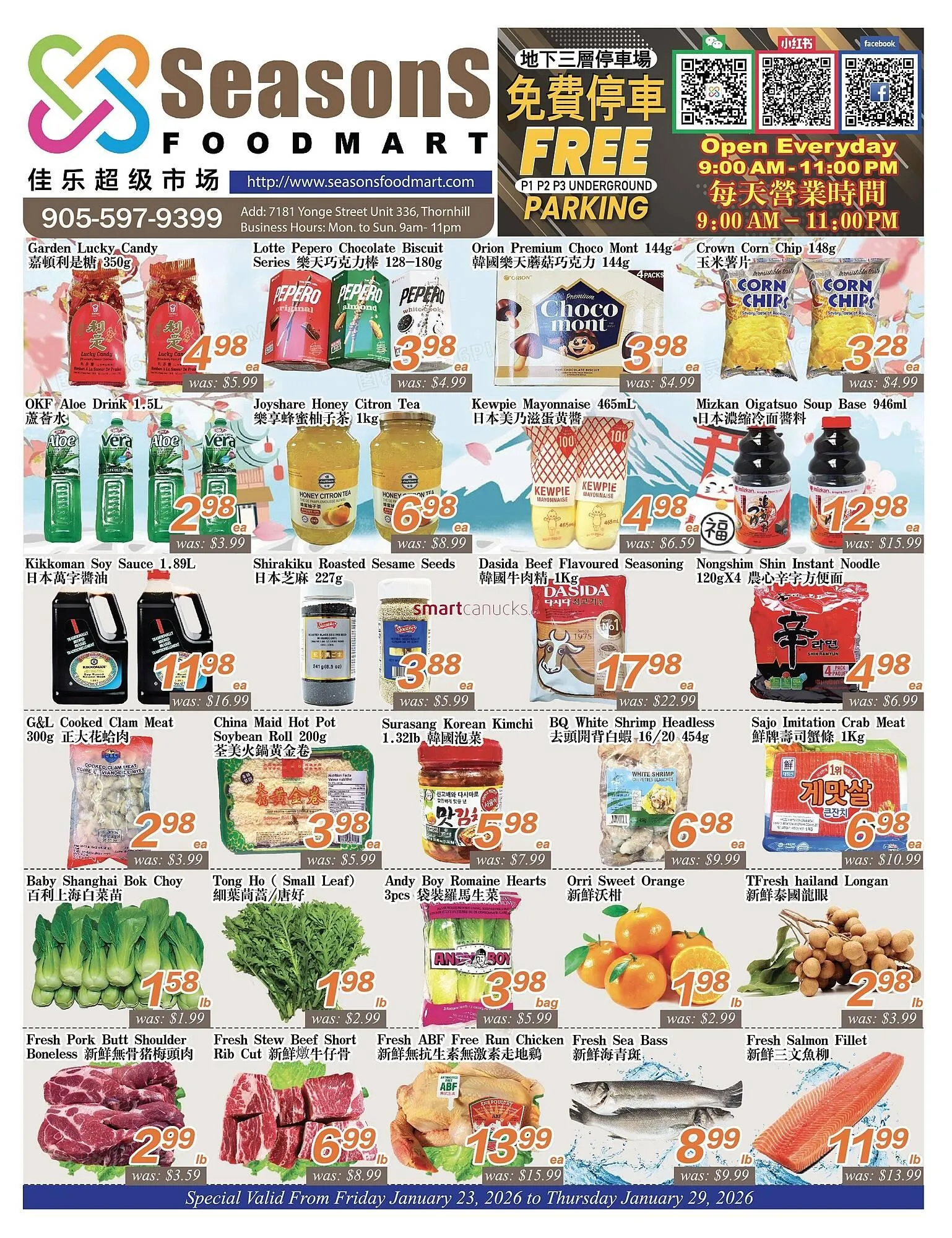 Seasons Foodmart flyer - 1