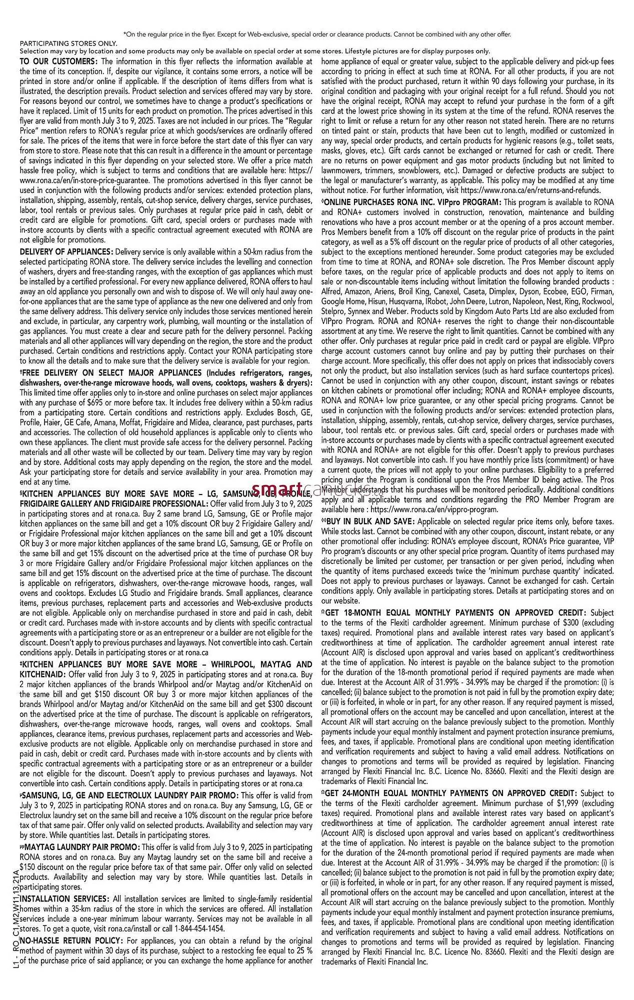 RONA flyer from July 2 to July 8 2025 - flyer page 22
