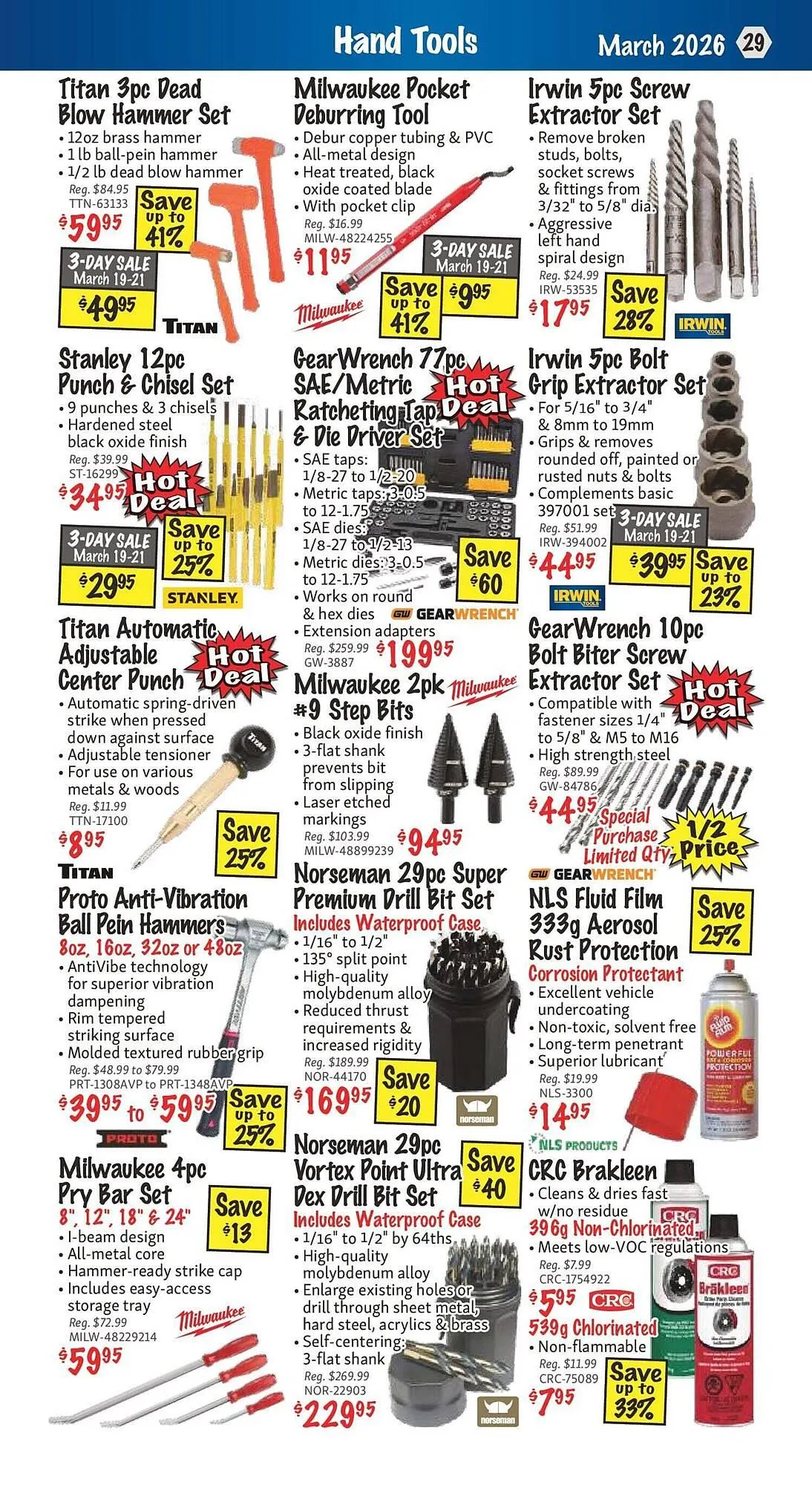 KMS Tools flyer from March 2 to March 16 2026 - flyer page 29