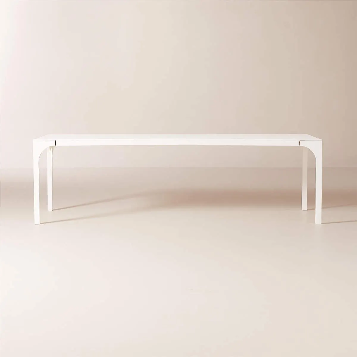 Aqua Virgo Rectangular White Dining Table 100"
