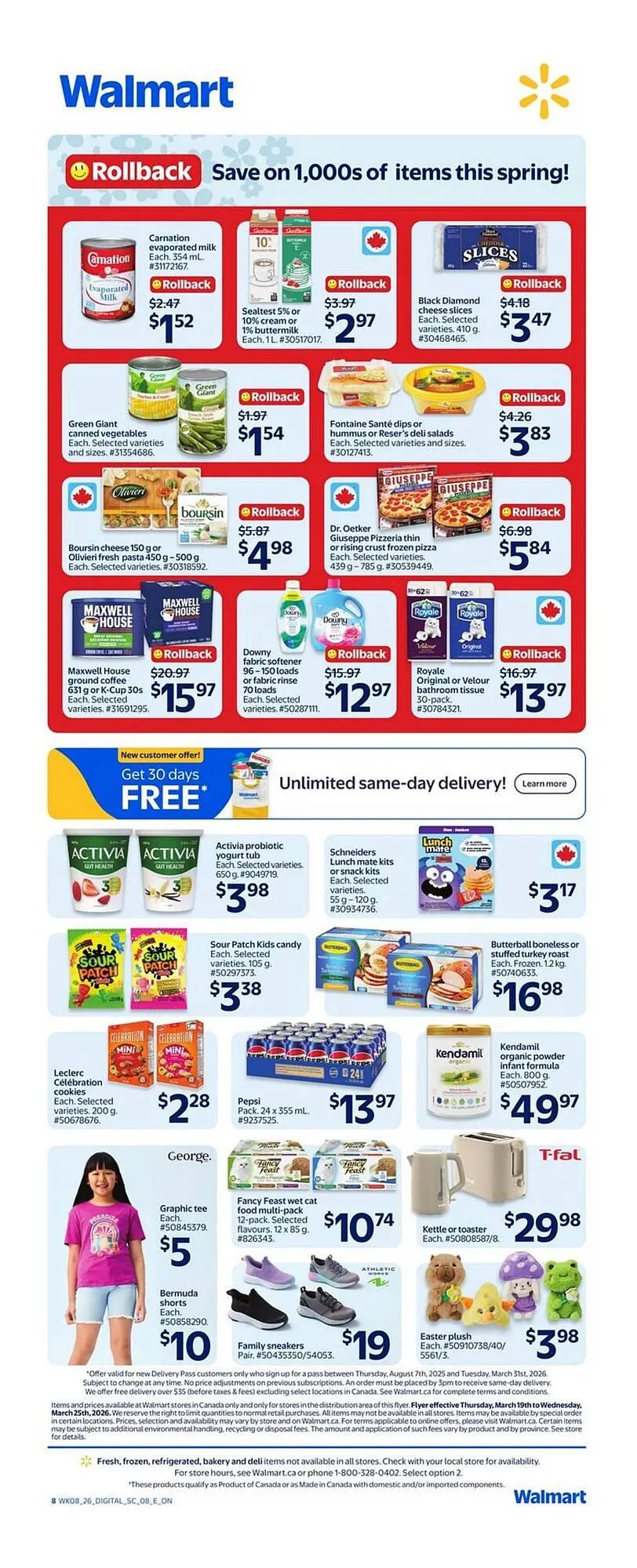 Walmart flyer from March 19 to March 25 2026 - flyer page 2