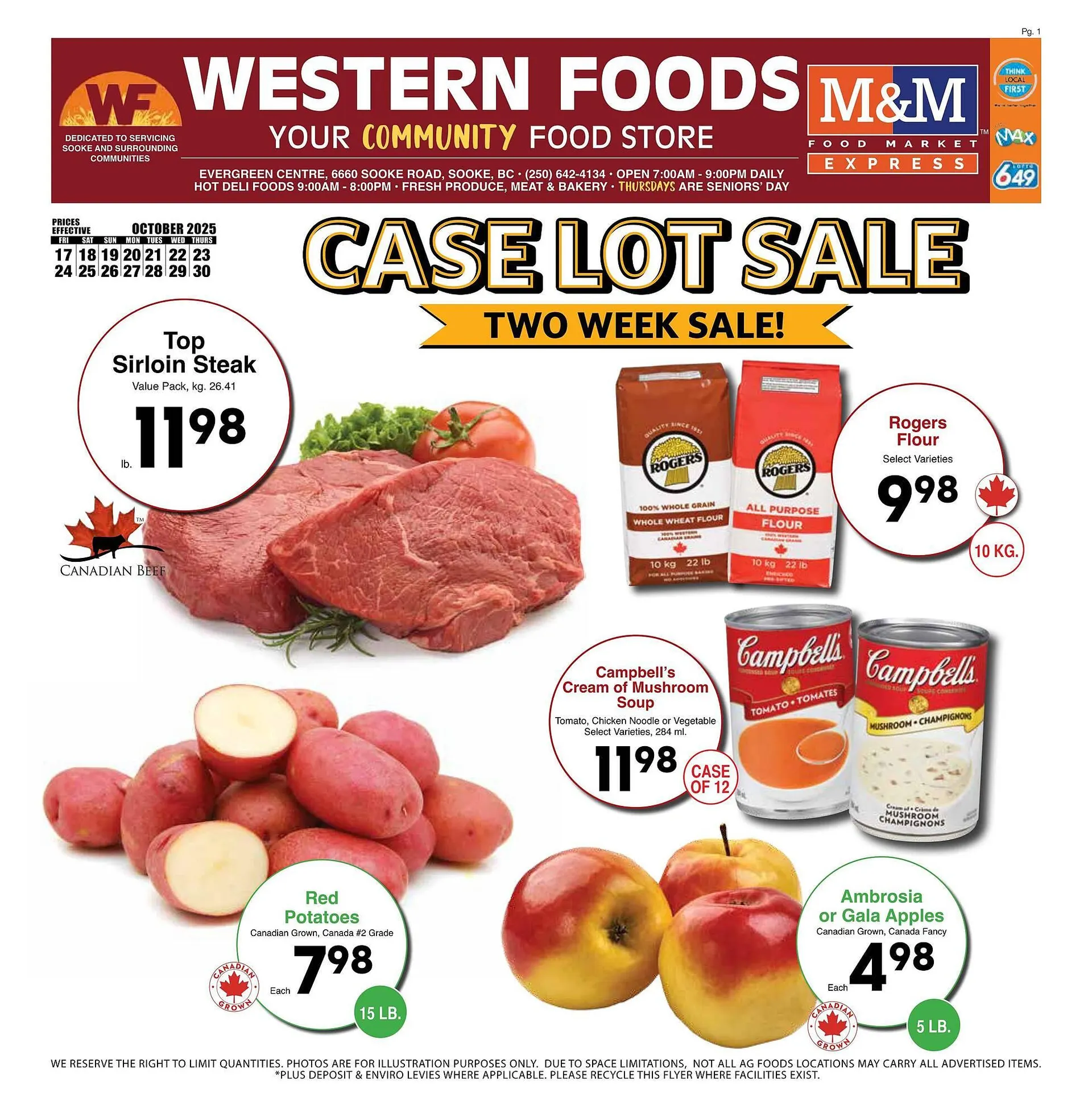 Western Foods flyer from October 17 to October 23 2025 - flyer page 1