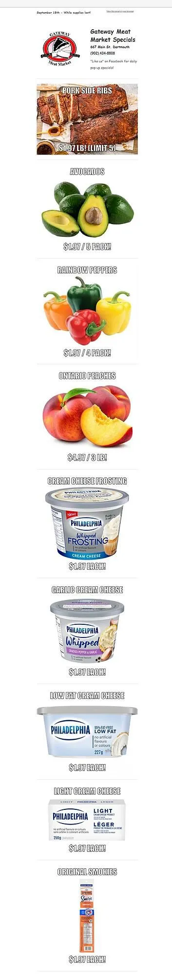 Grocery Gateway flyer from September 18 to September 24 2025 - flyer page 1