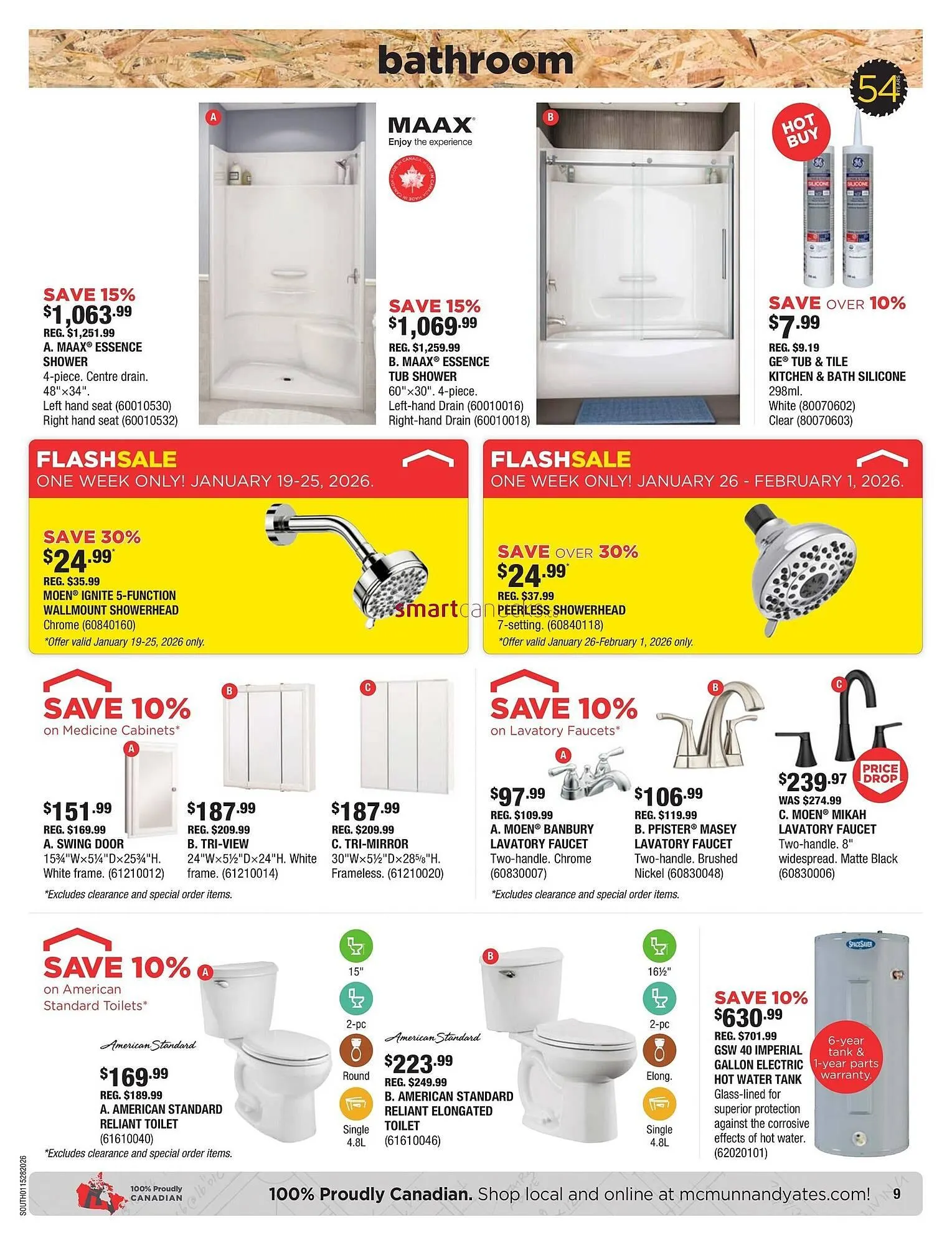McMunn & Yates Building Supplies flyer from January 15 to January 28 2026 - flyer page 9