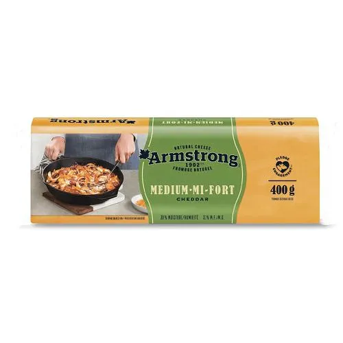 Armstrong Medium Fort Cheddar Block 400g