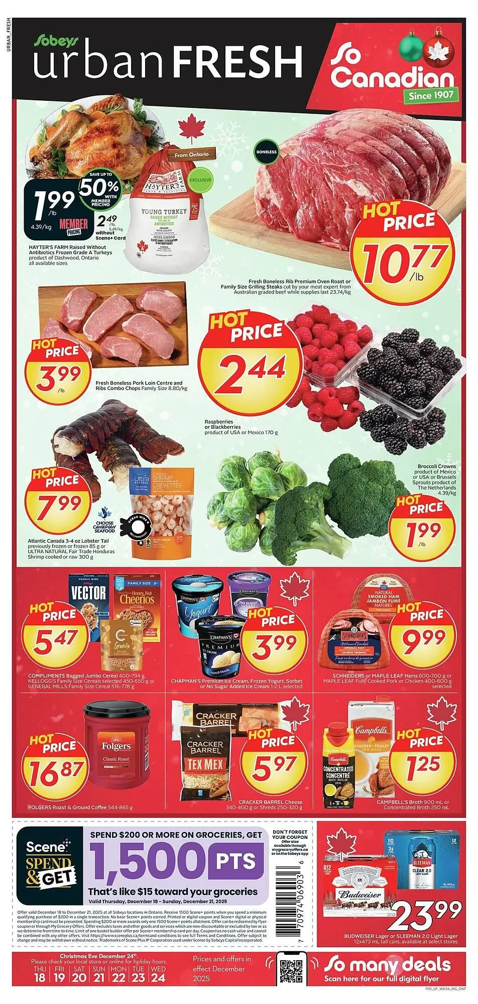 Sobeys flyer from December 18 to December 25 2025 - flyer page 1