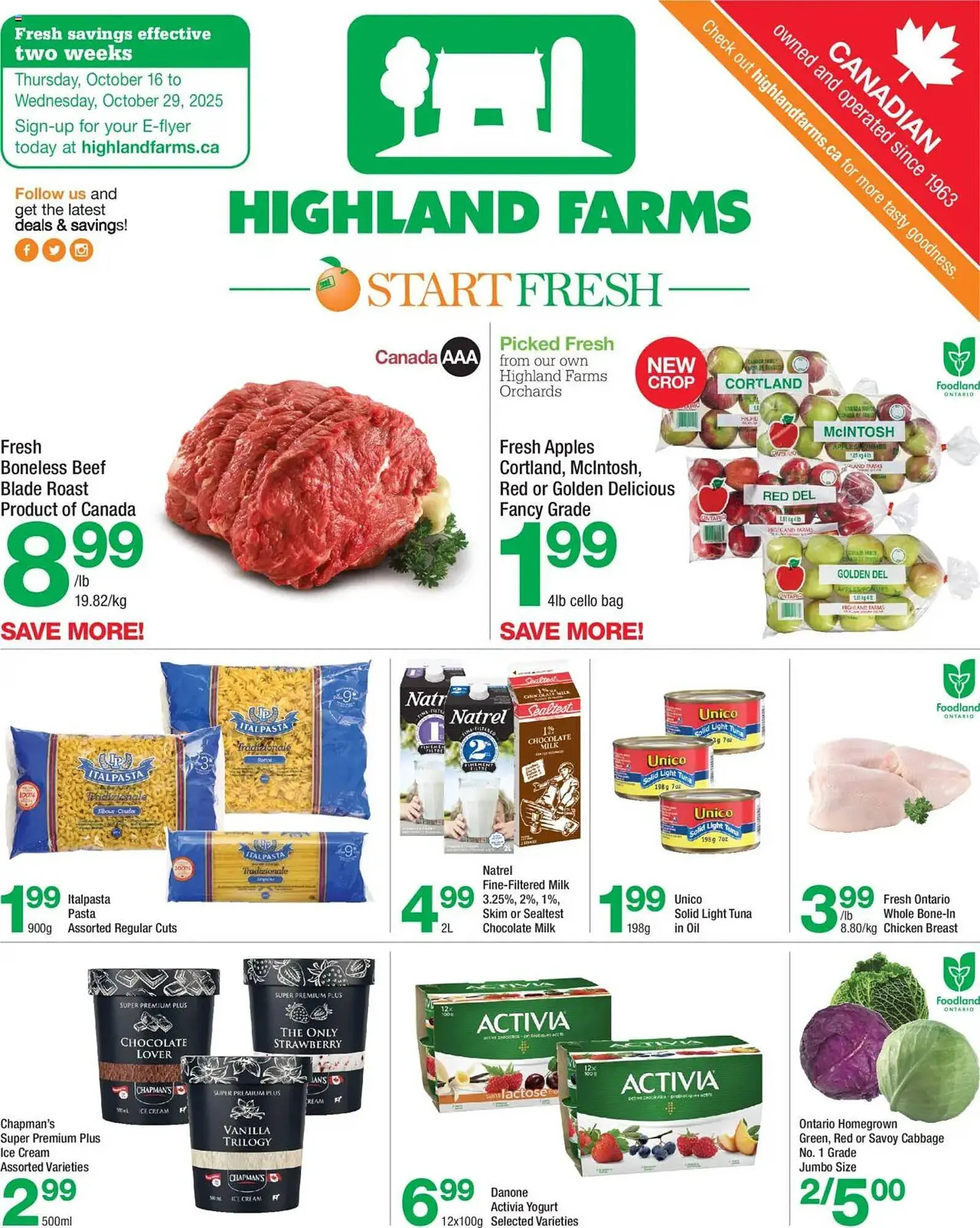 Highland Farms flyer from October 16 to October 29 2025 - flyer page 1