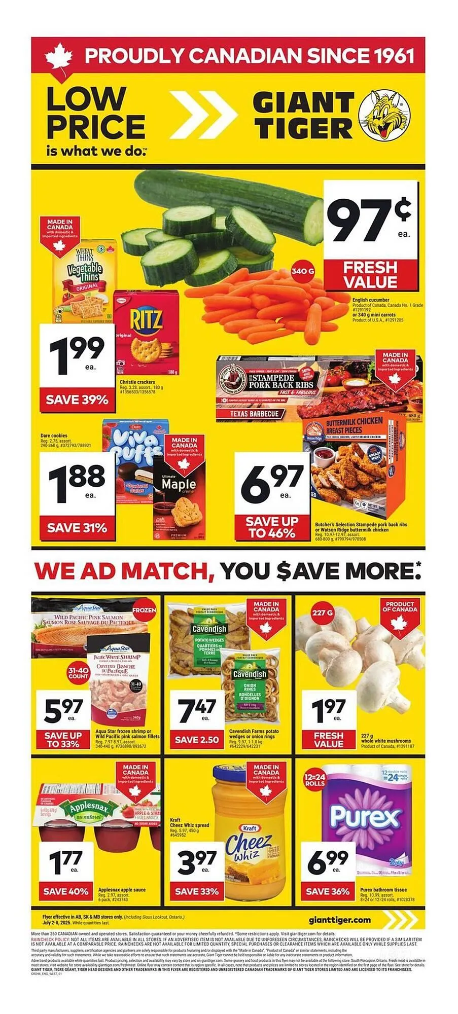 Giant Tiger flyer - 1