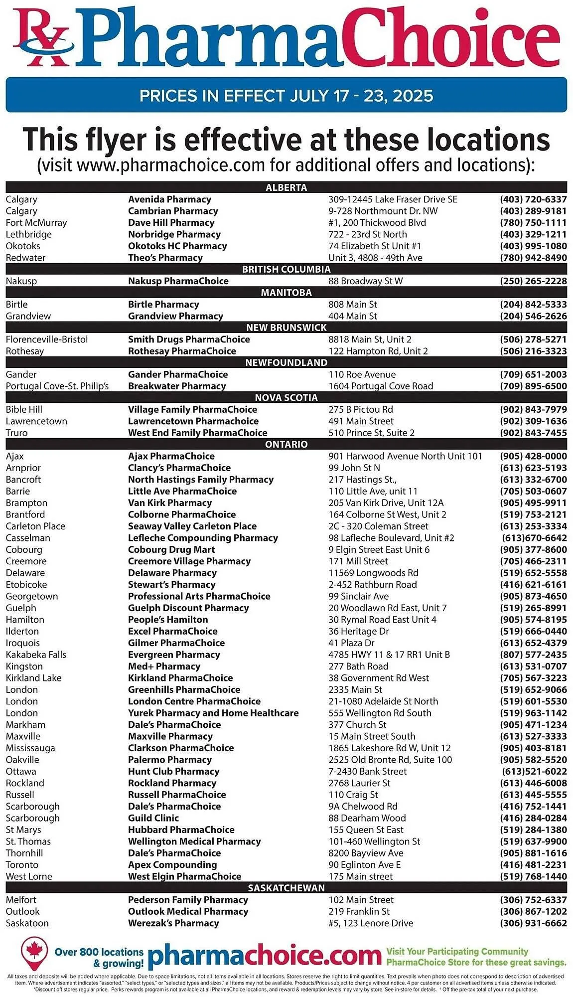 PharmaChoice flyer from July 17 to July 23 2025 - flyer page 6